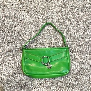 Vintage Y2K green clover mini purse